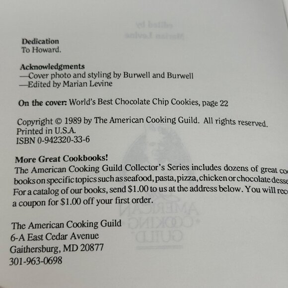 Cookies Cookbook 1989 American Cooking Guild Vol 26 Vintage Baking Recipes - Picture 3 of 10
